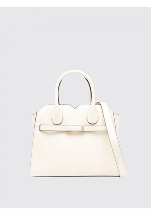 Handbag VALEXTRA Woman color White