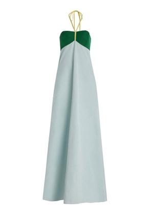 Rosie Assoulin Exclusive Riviera Cotton Maxi Halter Dress - Moda Operandi