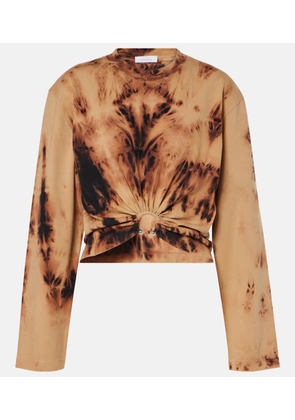 Rabanne Tie-dye cotton jersey T-shirt