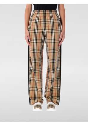 Pants BURBERRY Woman color Beige