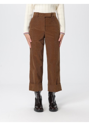 Pants THOM BROWNE Woman color Brown