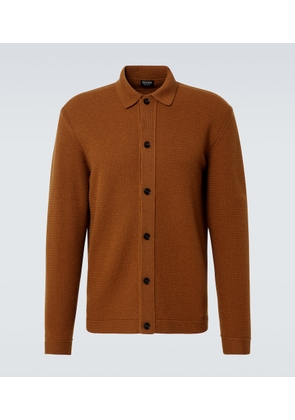 Zegna Ribbed-knit cashmere cardigan