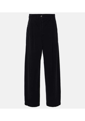 Brunello Cucinelli Cotton-blend velvet straight pants