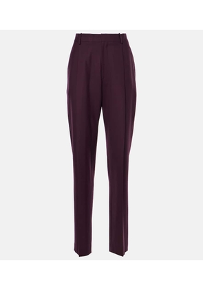 Victoria Beckham Asymmetric wool-blend chinos