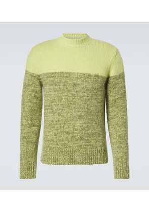 Dries Van Noten Colorblocked alpaca and wool-blend sweater