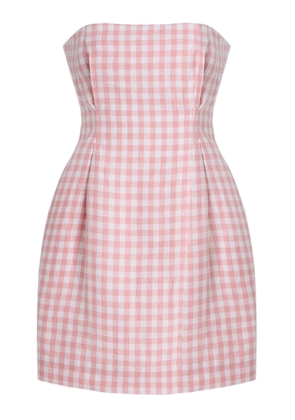 Posse Exclusive Riviera Rosaalie Strapless Cotton Mini Dress - Moda Operandi