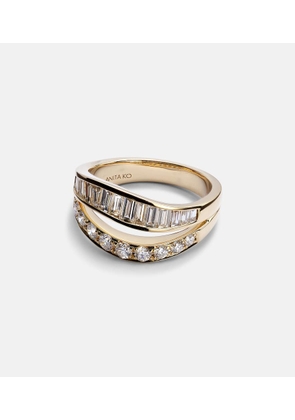 Anita Ko 18kt gold ring with diamonds