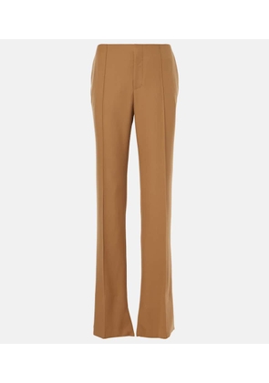 Chloe Mid-rise wool straight pants
