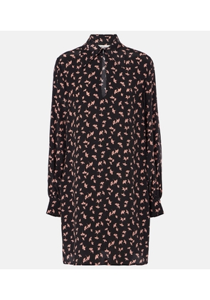 Chloe Floral silk chiffon minidress