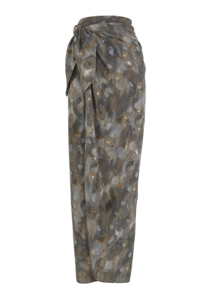 Cortana Pareo Silk Wrap Maxi Skirt - Moda Operandi