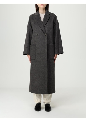 Coat AGNONA Woman color Brown