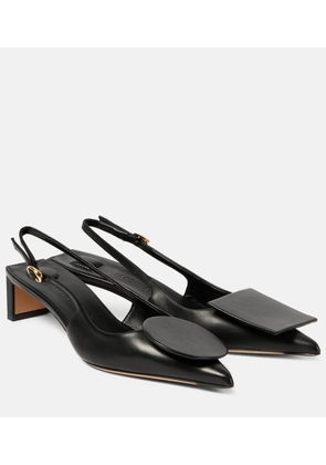 Jacquemus Les Slingbacks Duelo leather pumps