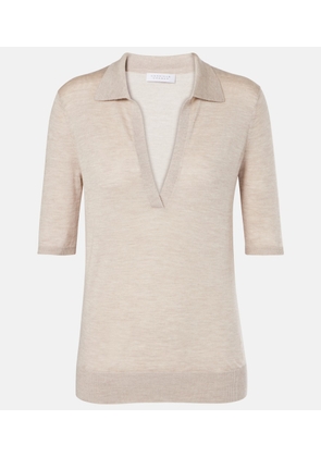 Gabriela Hearst Frank cashmere and silk polo sweater
