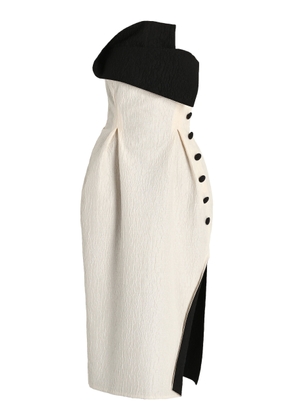 Rosie Assoulin Exclusive Peep-Lapel Cotton-Blend Midi Dress - Moda Operandi