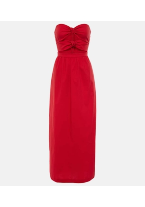 Adriana Degreas Gathered cotton jersey maxi dress