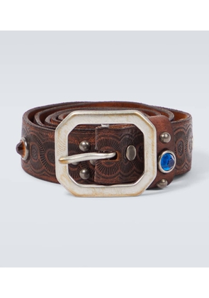 RRL Rasco embellished leather belt