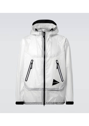 And Wander Paneled PU raincoat
