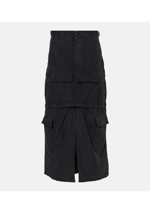 Balenciaga Cotton-blend ripstop cargo skirt