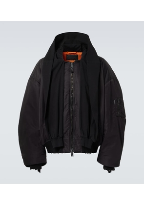 Balenciaga Incognito hooded bomber jacket