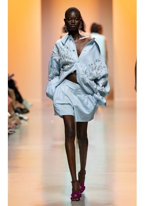 Georges Hobeika Embellished Crepe Jacket - Moda Operandi