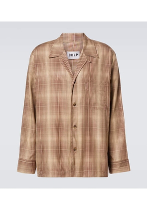 CDLP Checked pajama shirt