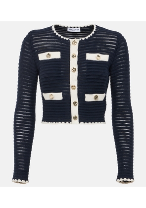 Self-Portrait Crochet cardigan