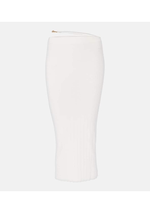 Jacquemus Pralu scalloped midi skirt