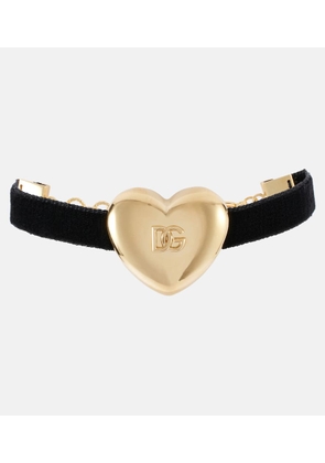 Dolce&Gabbana DG velvet bracelet