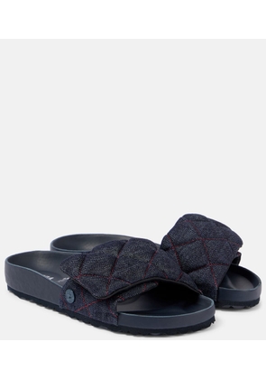 Birkenstock 1774 Sylt quilted denim slides