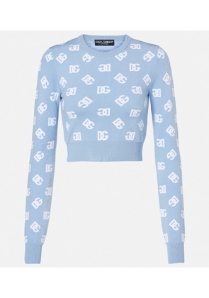 Dolce&Gabbana Logo cropped sweater