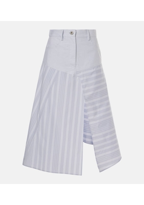 JW Anderson Patchwork cotton midi skirt