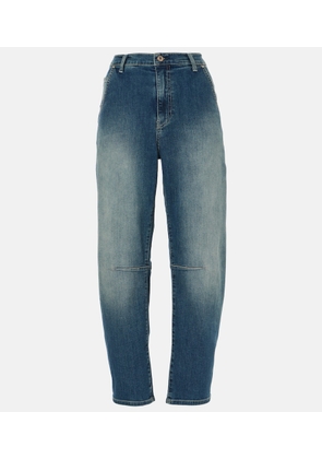 AG Jeans High-rise barrel-leg jeans
