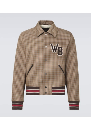 Wales Bonner Homecoming checked varsity jacket