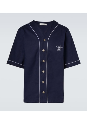 Wales Bonner Freestyle logo cotton drill shirt