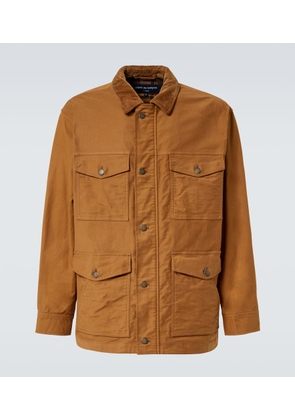 Comme des Garcons Homme Corduroy-trimmed cotton jacket