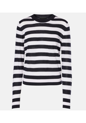 Nili Lotan Meir striped wool and silk sweater