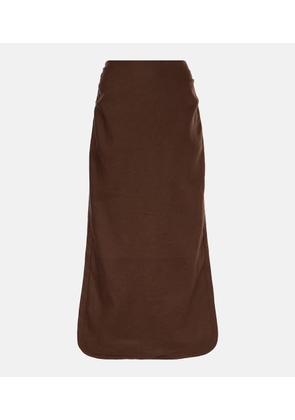 SIR Jerry linen midi skirt