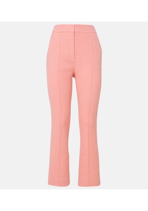 Veronica Beard Tani high-rise cotton flared pants