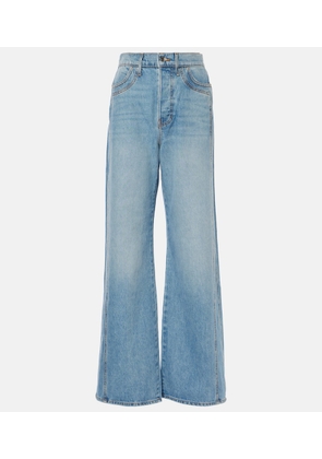 Veronica Beard Taylor high-rise wide-leg jeans