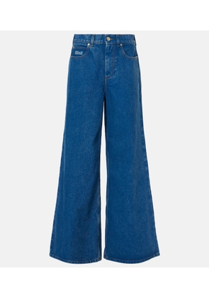 Marni Logo wide-leg jeans