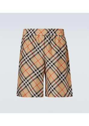Burberry Burberry Check silk Bermuda shorts