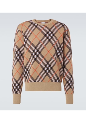 Burberry Burberry Check wool-blend sweater
