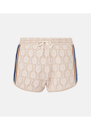 Tory Sport Low-rise jacquard shorts