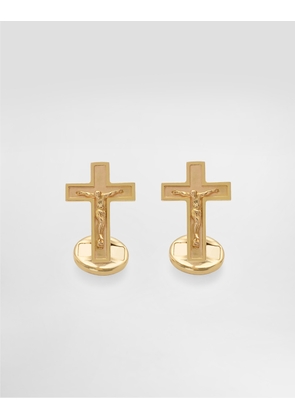 Dolce & Gabbana Sicily Cufflinks 18 Carat Yellow Gold And Rubies - Man Cufflinks Gold Onesize