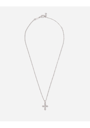 Dolce & Gabbana Cross Necklace - Man Bijoux Silver Metal M
