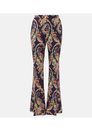 Etro Paisley high-rise flared pants