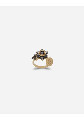 Dolce & Gabbana Sicily Ring 18-carat Yellow Gold And Black Sapphires - Woman Rings Gold 48