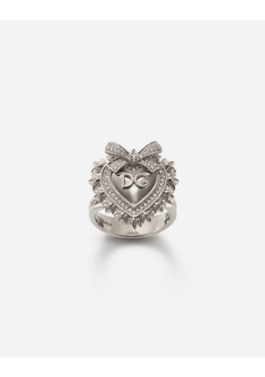 Dolce & Gabbana Devotion Ring 18-carat White Gold And Diamonds - Woman Rings White 46