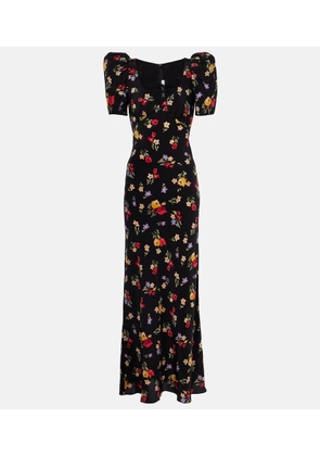 Rodarte Floral silk crepe de chine gown