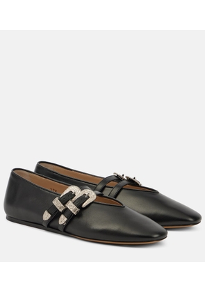 Le Monde Beryl Claudia leather ballet flats